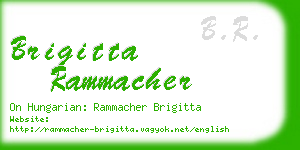 brigitta rammacher business card